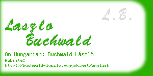 laszlo buchwald business card