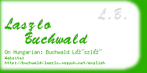 laszlo buchwald business card
